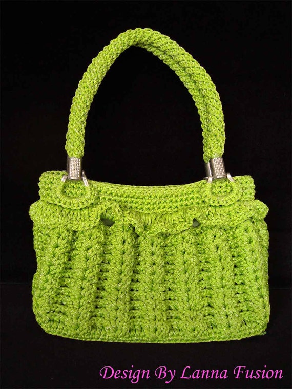 Lime Green Handle bags Lime Green Handbag Lime Green Purse
