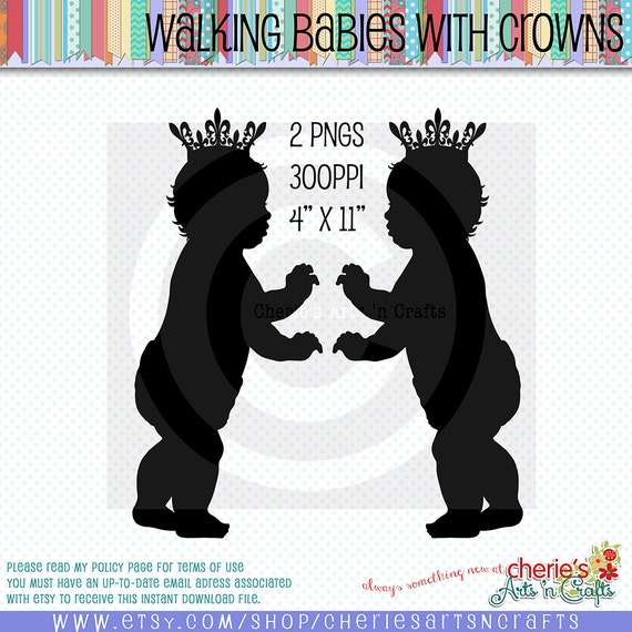 Nursery Room Silhouettes Baby Silhouettes Babies With Crowns