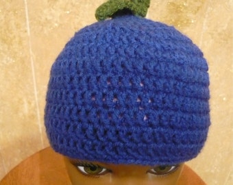 Blueberry Hat Any Size Made to Order Crocheted