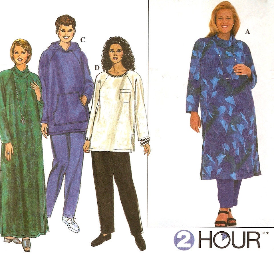 Full figure pattern Caftan top pants plus size sewing by 