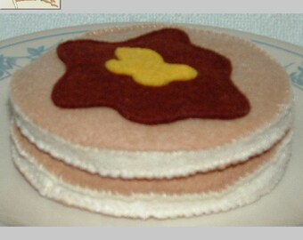 Felt Play Food - Pancake Stack - Syrup & Butter