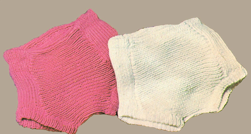 Baby Knitting Pattern Ribbed Baby Diaper Cover Knitting