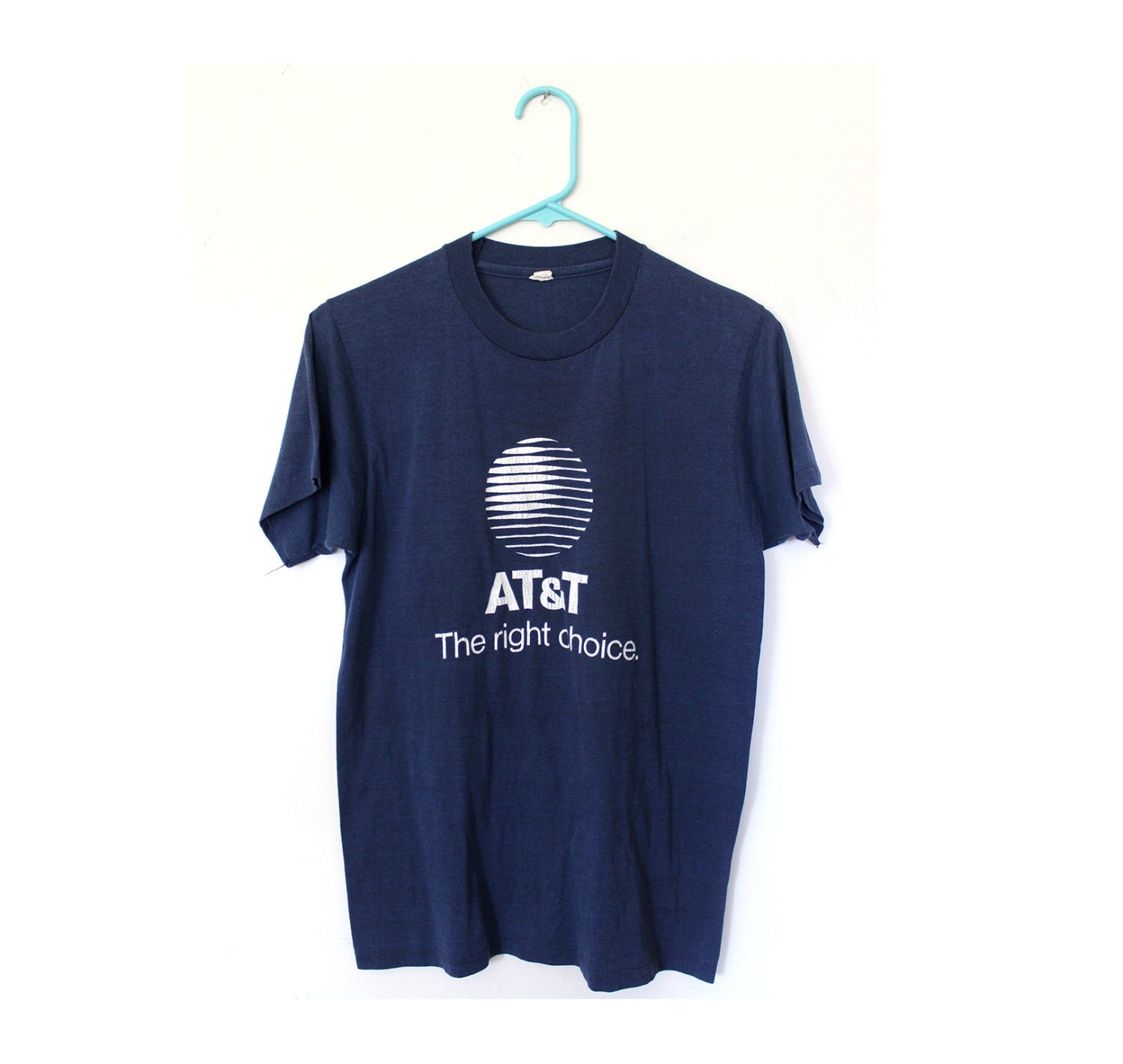 Vintage Navy AT&T Tee Shirt Mens Unisex Small by heartcity on Etsy