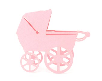 Baby Carriage Place Cards set of 10 - Escort Cards, Pram,Baby Shower,Place Cards,Seating Card,Birthday,Boy, Girl,Party, Baby,Gender Neutral