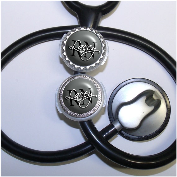 8 Colors Occupation Stethoscope Id Name Tag Personalized Name RN Id Holder for Hospital Nurse