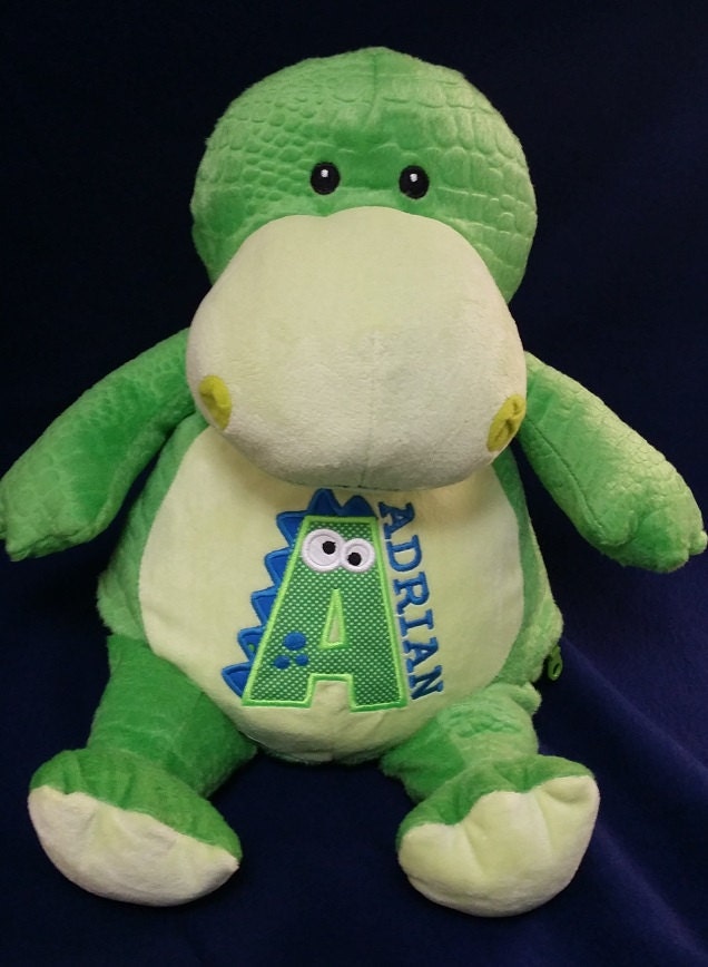 personalized baby gift personalized plush green