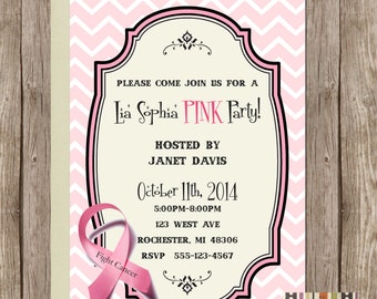 Direct Sales Invite, Breast Cancer Ribbon, Fight Cancer Event ...