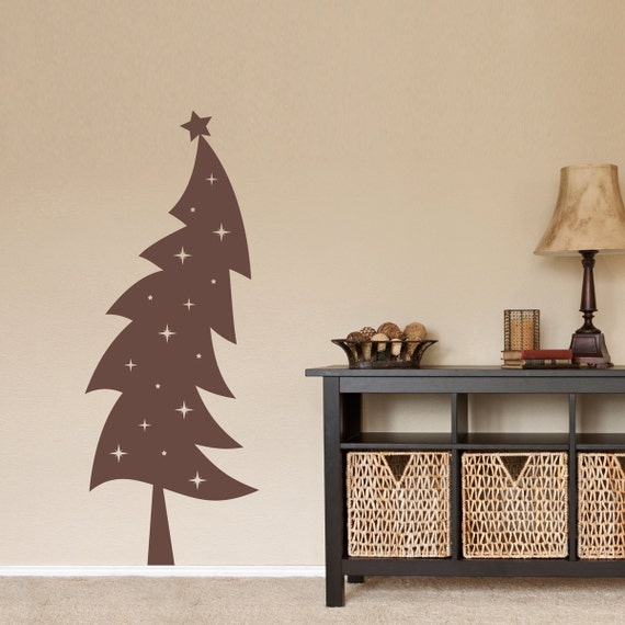 christmas tree decal holiday wall decor xmas wall decal christmas tree decal holiday wall decor xmas wall decal