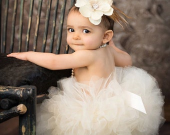 Ivory Tutu Skirt, Ivory Baby Tutu, Baby Girl Ivory Tutus, Ivory Tulle Skirt, Girls Tutu, Ivory Tutu Set, 1st Birthday Tutu, Baby Girl Tutu