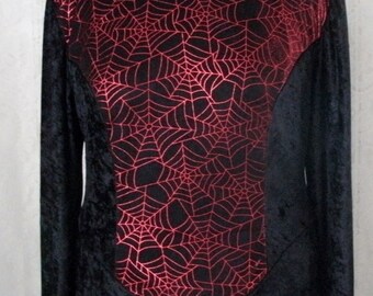 Spider Web Dress, wiccan clothing gothic clothing fantasy clothing cosplay clothing goth vampire witch witchcraft medieval renaissance