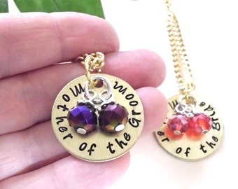 Gold Mother of the Groom Necklace, Mother of the Groom Jewelry