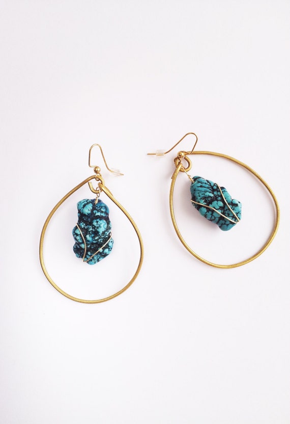 Items similar to River water earrings on Etsy
