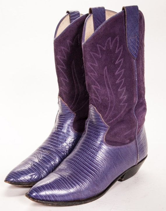 purple cowgirl boots for women