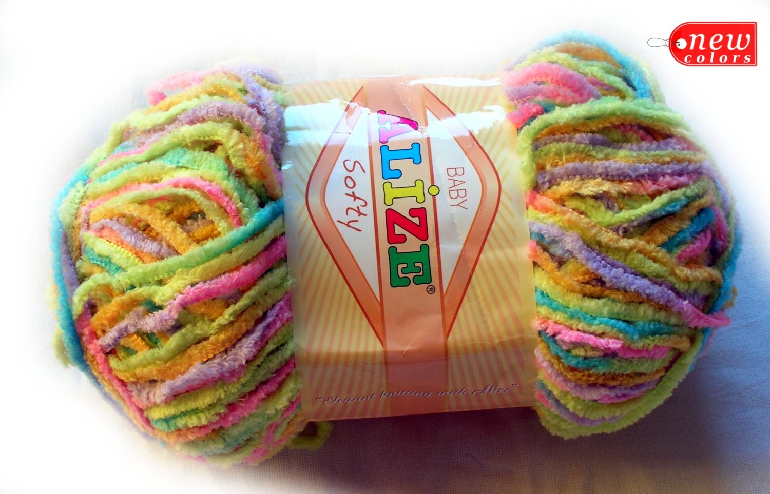 Alize softy. The softest baby yarn. Face towel by HandyFamily