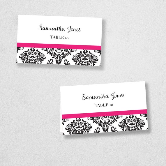 Avery Place Card Template INSTANT DOWNLOAD Escort Card