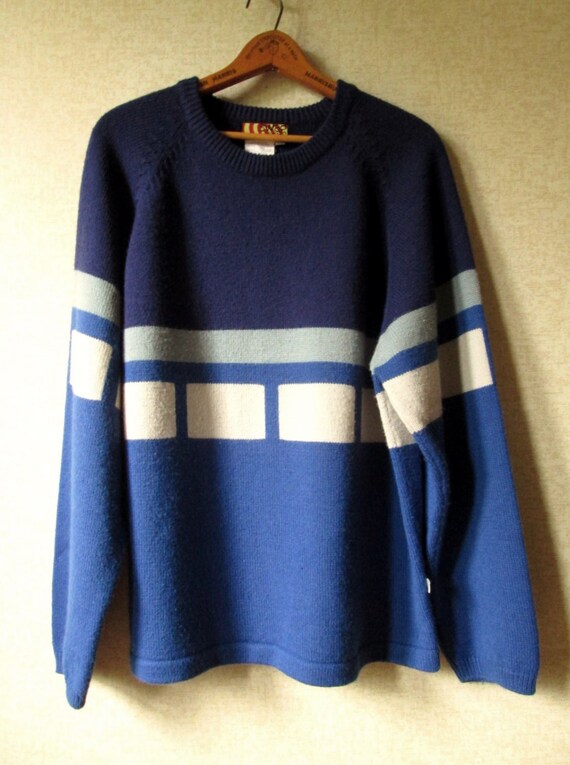 oversize sweater vintage 90s colorblock unisex crewneck