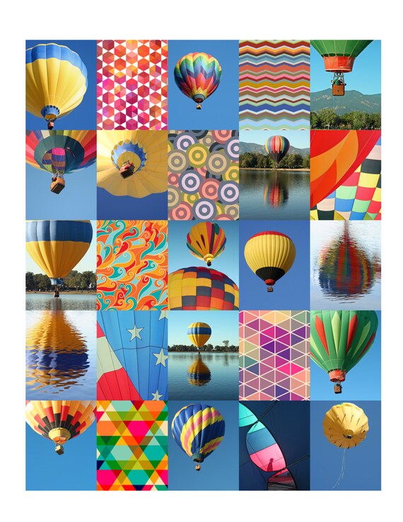 Hot Air Balloon Life Planner Printable 1.5x1.9