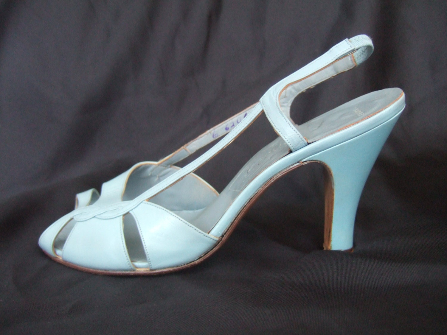 pale blue slingbacks