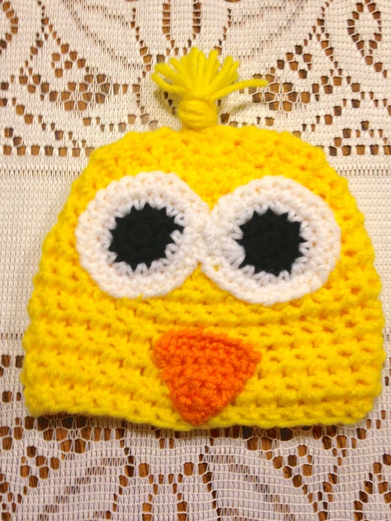 Baby Chick Beanie, Baby Beanie, Crochet Baby Hat, Easter Beanie, Boy and Girl Available, Twin Hats, Photography Prop, Crochet Baby