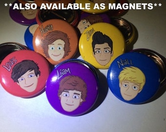 One Direction | The Adventurous Adventures of One Direction | 1-inch Buttons