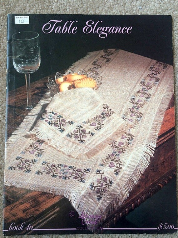 Counted Cross Stitch Table Elegance Table Runner Pattern