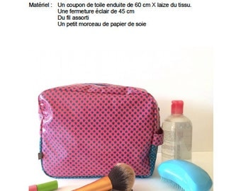 TUTO + patron trousse de toilette