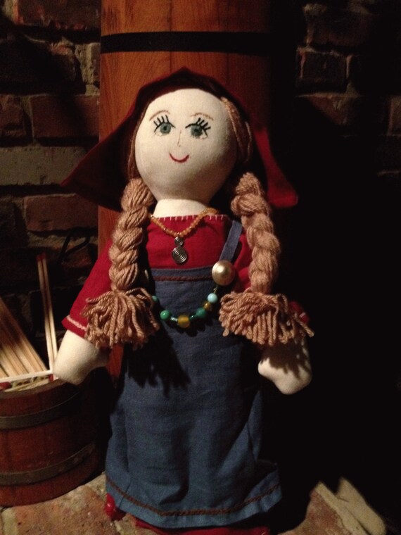 One of a Kind Custom Norse/Viking Cloth Doll. Reenactor Doll
