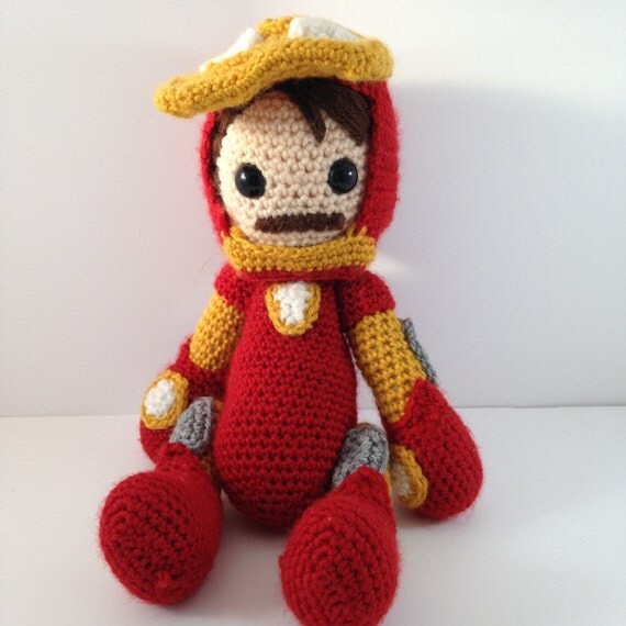 Avengers Iron Man crochet amigurumi doll