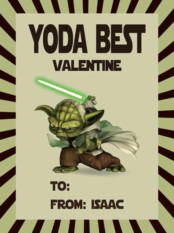 YODA Best Valentine Printables 3x4 fit 4 to a page