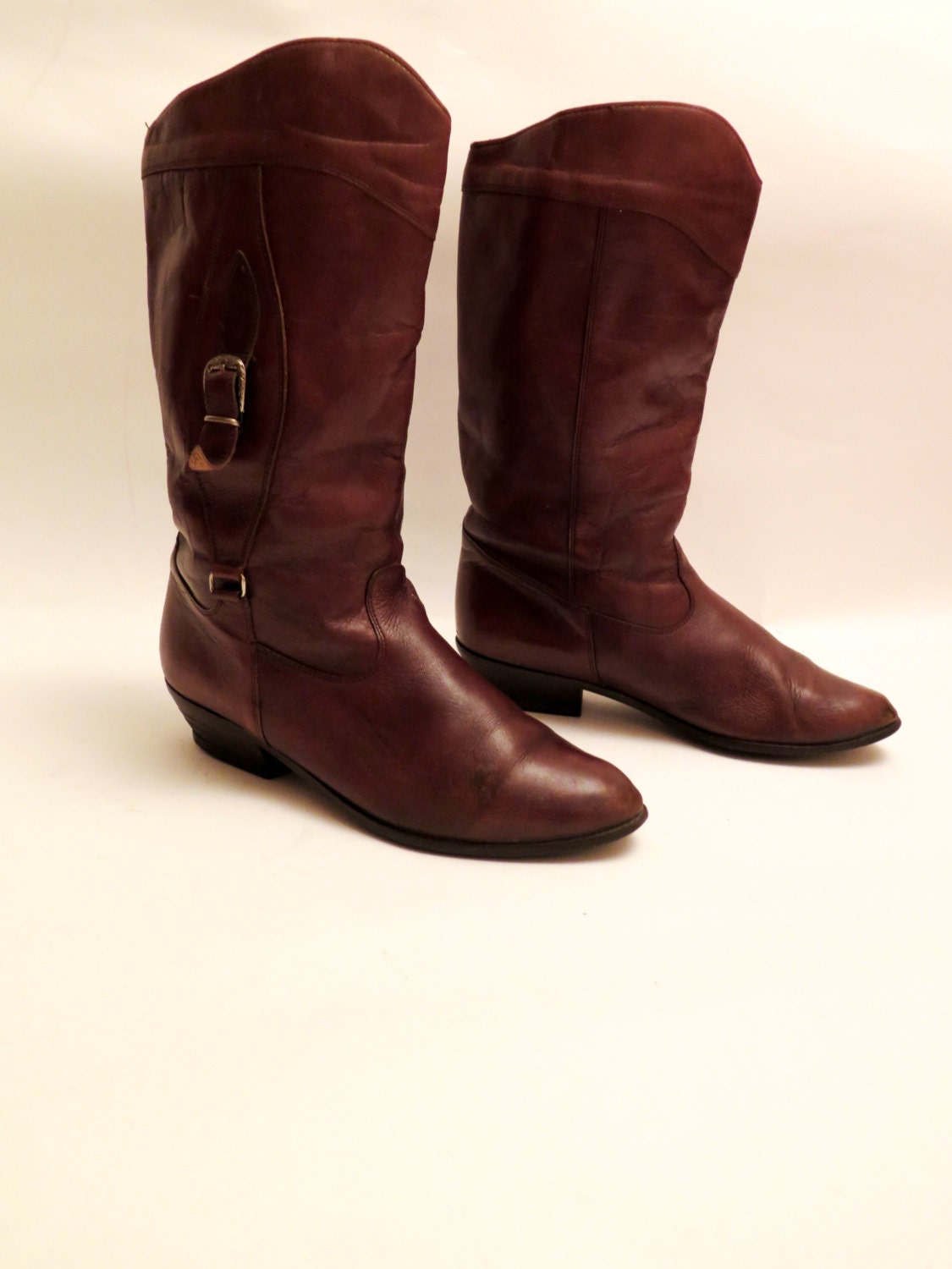vintage brown ankle boots