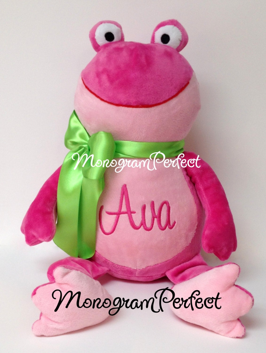 pink frog stuffed animal