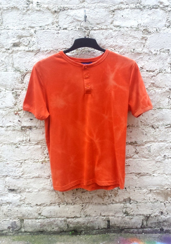orange bleach dye shirt