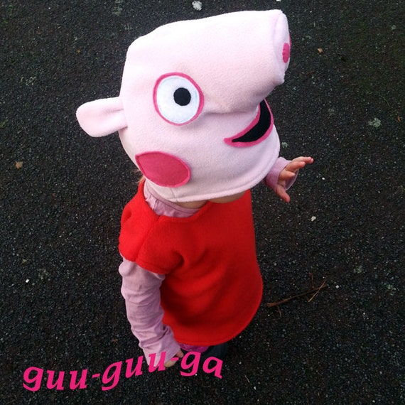 Peppa Pig costume for baby toddler by GuuGuuGa on Etsy