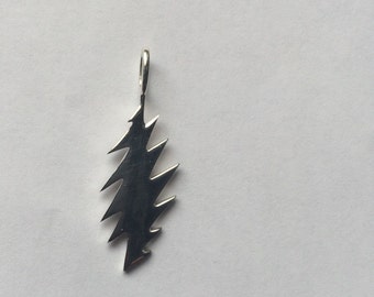 Grateful Dead, 13 Point Lightning Bolt Pendant (Small) in Sterling Silver