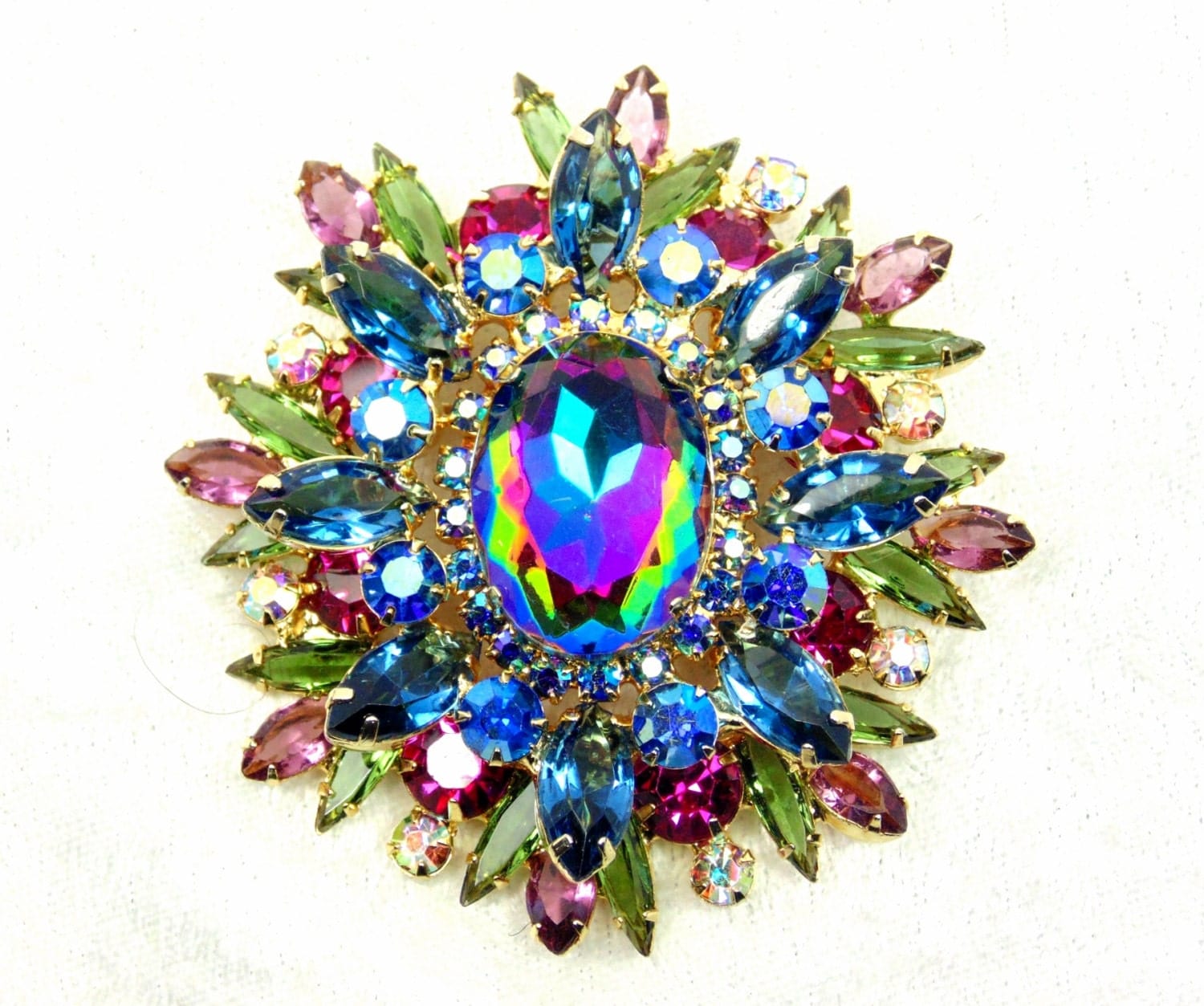 Vintage Juliana Book Piece Brooch Watermelon by imagiLena on Etsy