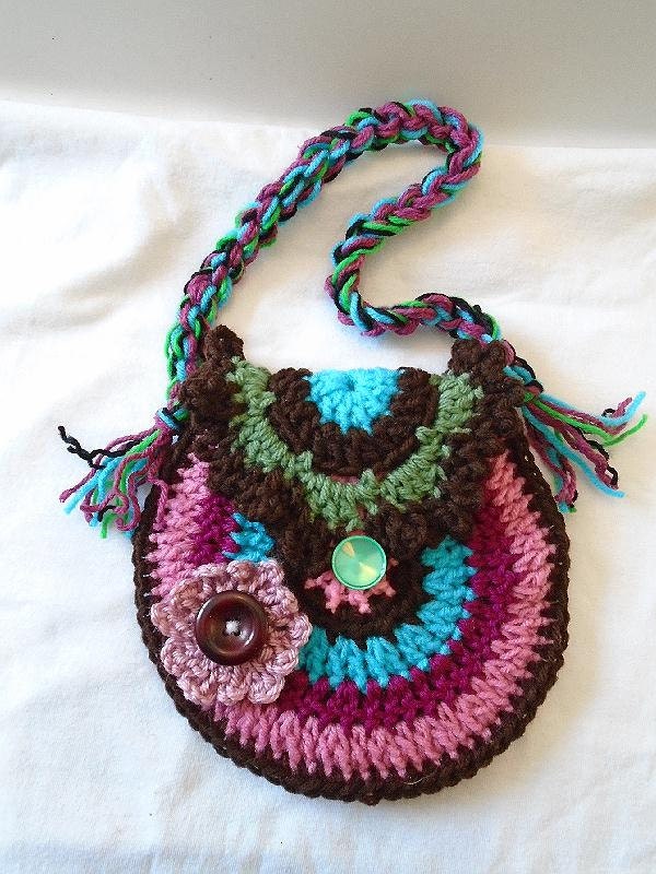 CROCHET Purse PATTERN Rainbow Purse or Handbag Tote