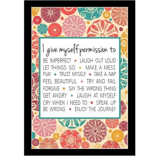 PRINTABLE Brene Brown inspired 5x7 print by GrowingTowardTheSun