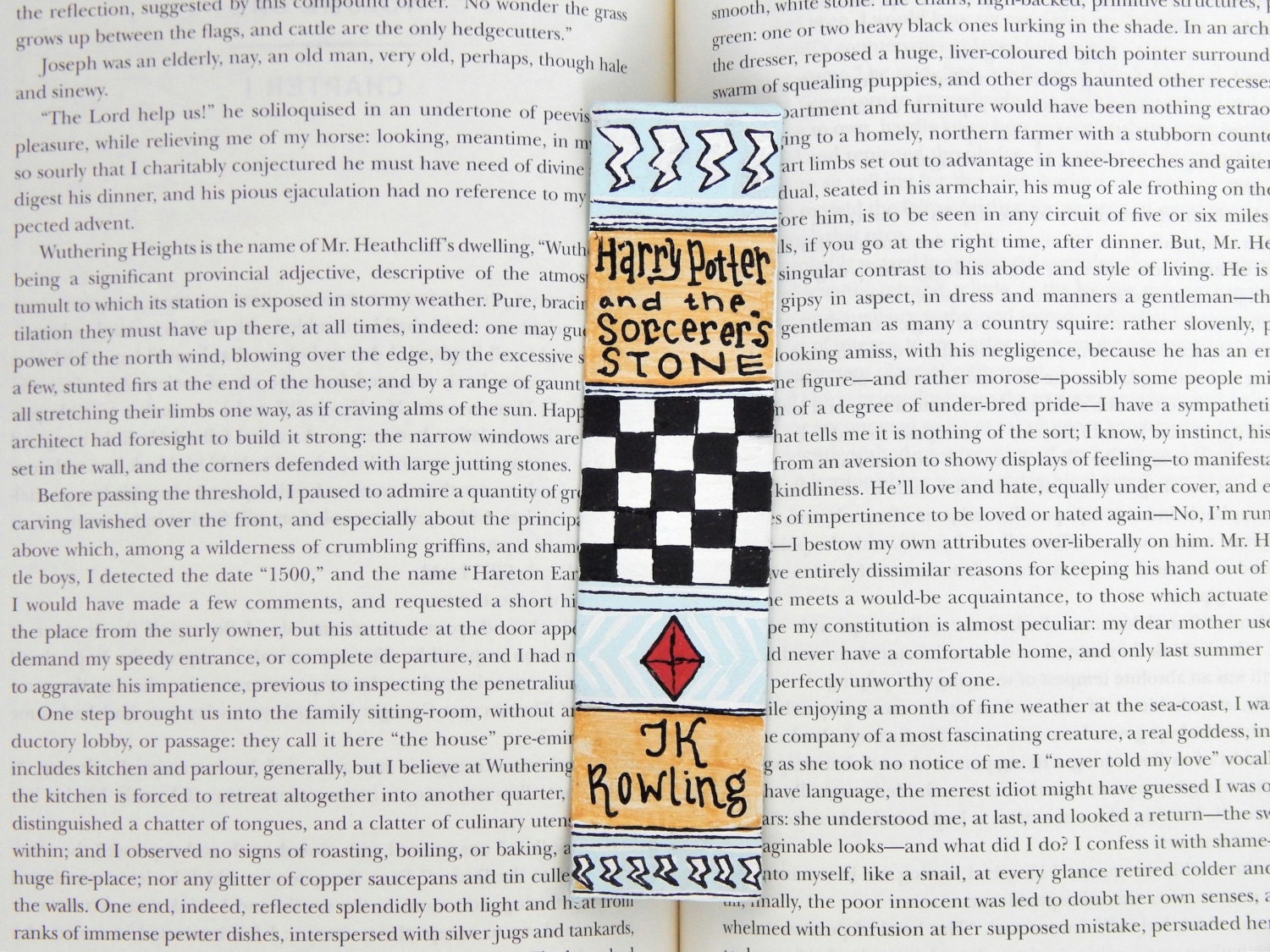 Harry Potter and the Sorcerer's Stone Book Spine by PeelsandPosies