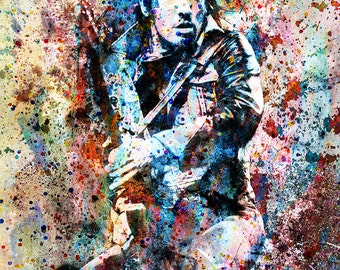 Bruce Springsteen Art Print, Fine Art Painting, Limited Edition Print