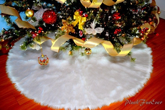snow white warm white christmas tree skirt white by snow white warm white christmas tree skirt white by