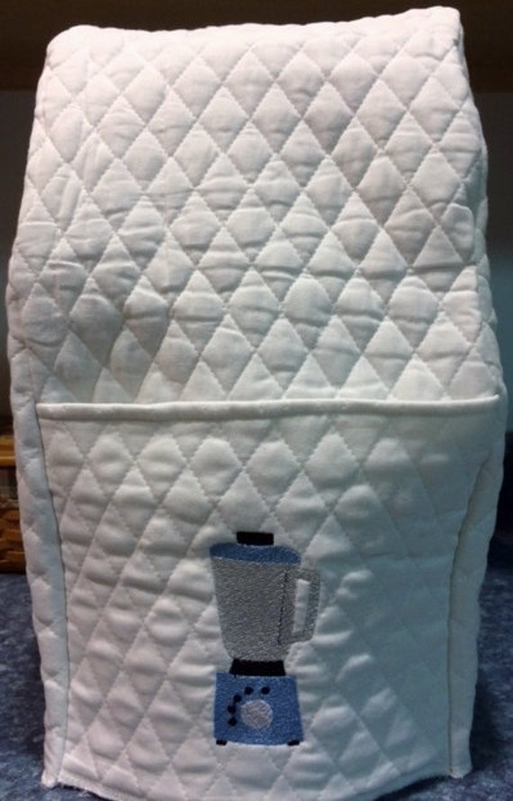 Quilted and Embroidered Blender cover will fit Vitamix can be