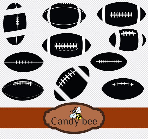 Football-Ball Silhouettes Clip art sports clip art Foot Ball