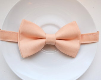 B079 Very lovely ice Peach bow tie For baby/Toddler/Teen/Adult/with Adjust strap/Clip on