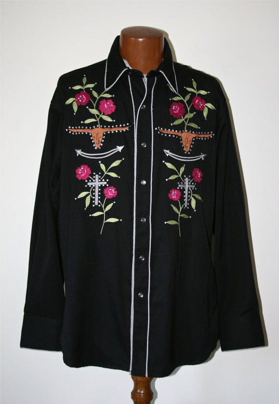 Vintage 1990's Brooks and Dunn Mens Western Shirt by StudioSisu