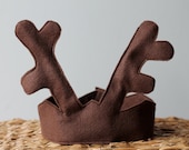 Reindeer Crown for Child, Baby, Toddler, Children: Christmas, Winter, Holiday Outfit and Pretend Play Costume Accessory