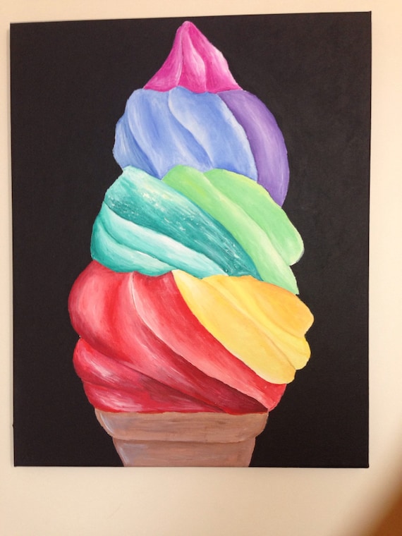 Original Colourful Acrylic Ice Cream Painting By Banditbeans   Il 570xN.736243525 Qxr2 