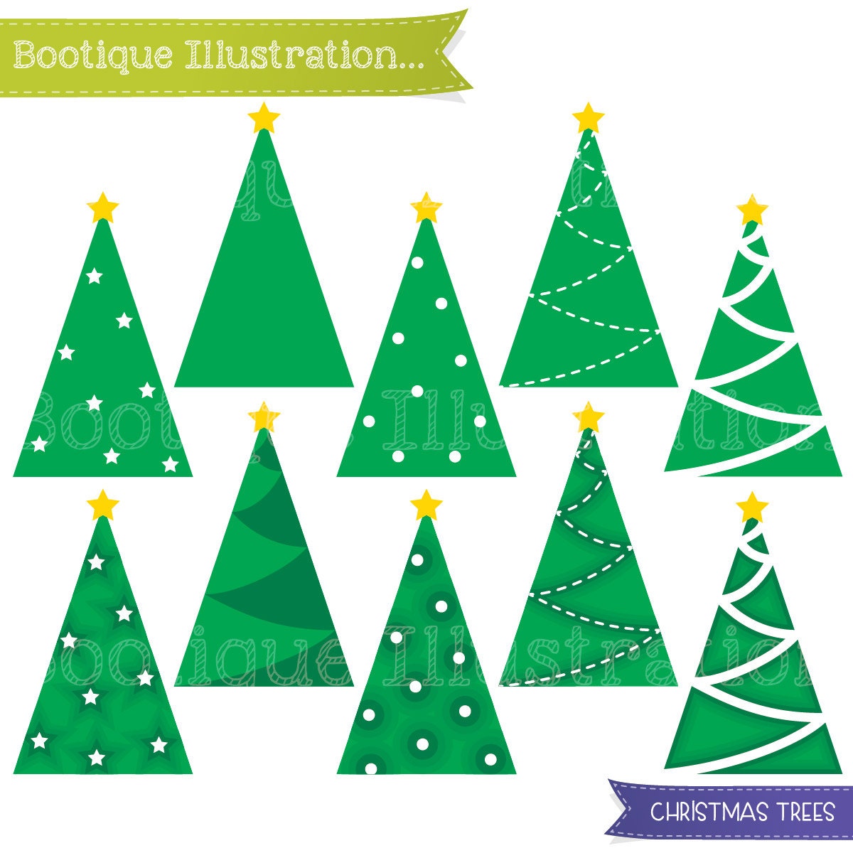 Simple Christmas Tree Clipart. Christmas by ...