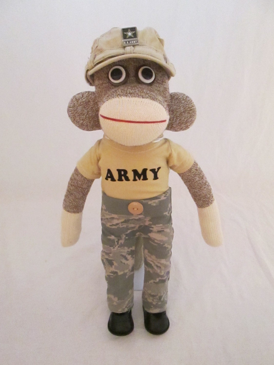 Jackson The US Army Sock Monkey by ShowMeTheMonkeys on Etsy