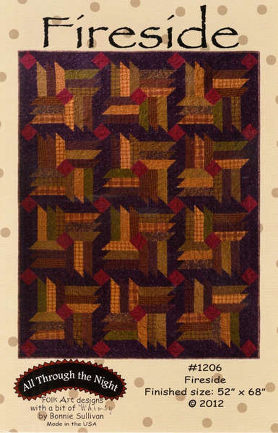 Fireside Quilt Pattern by Bonnie Sullivan by FeatherRiverFabric