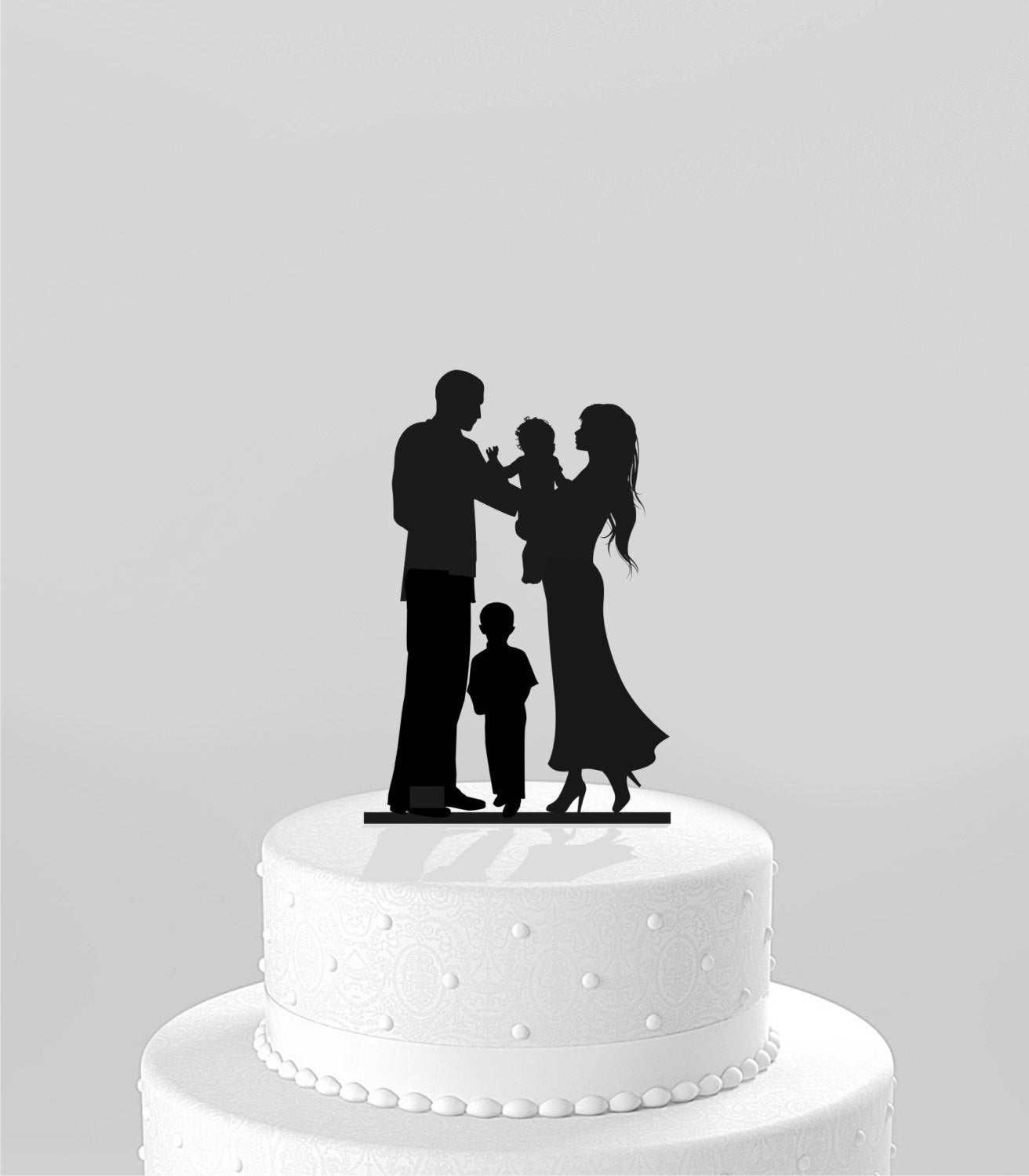 Ships NEXT  Day  Wedding  Cake  Topper  Silhouette Bride Groom